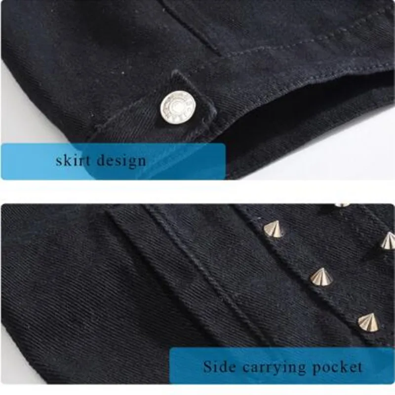 Colete jeans masculino store preto rock