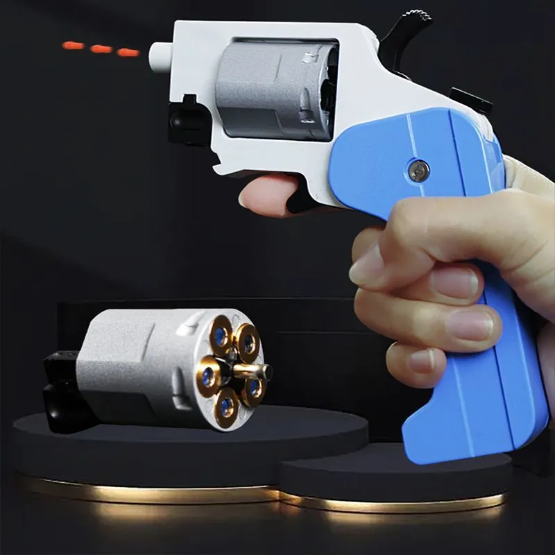 Phantom Deformation Revolver Toy Gun Metal Cutter Folding Pistol For