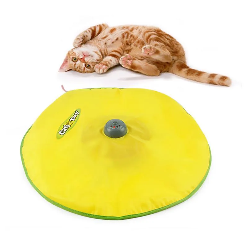 4 Velocità Cat Toy Undercover Mouse Fabric Cat's Meow Giocattolo elettronico interattivo Creativo Pet Puppy Toy Cat fornisce drop shipping