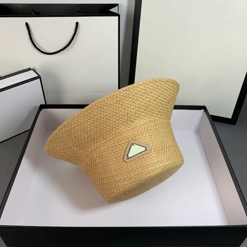 Sombrero de cubo de moda para mujeres para hombres Mujeres Sunhat Diseñador de verano Sombreros de paja Marca al aire libre P Sun Visor Béisbol Gani Beanie Casquette 2306063BF