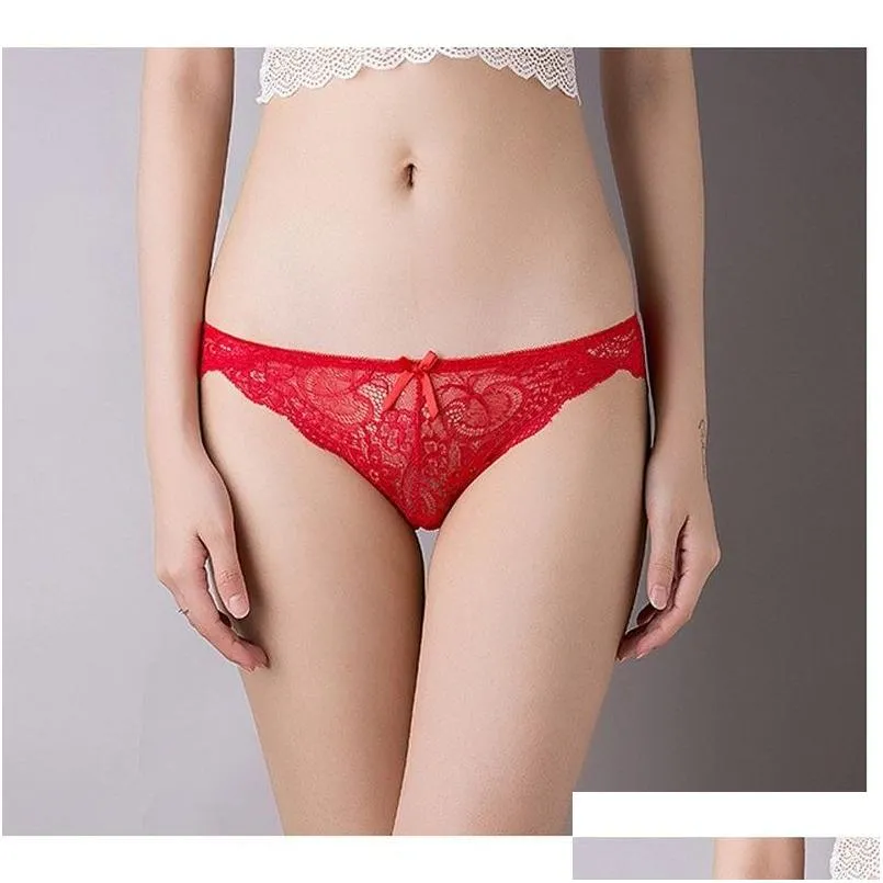 Bragas De Mujer Ver A Través De Encaje De Mujer Braguitas De Bikini De  Cintura Baja Bragas Ropa Interior Sexy Lencería Debajo Para Ropa De Mujer  Delgada Drop Del Dhyqr De 1,93