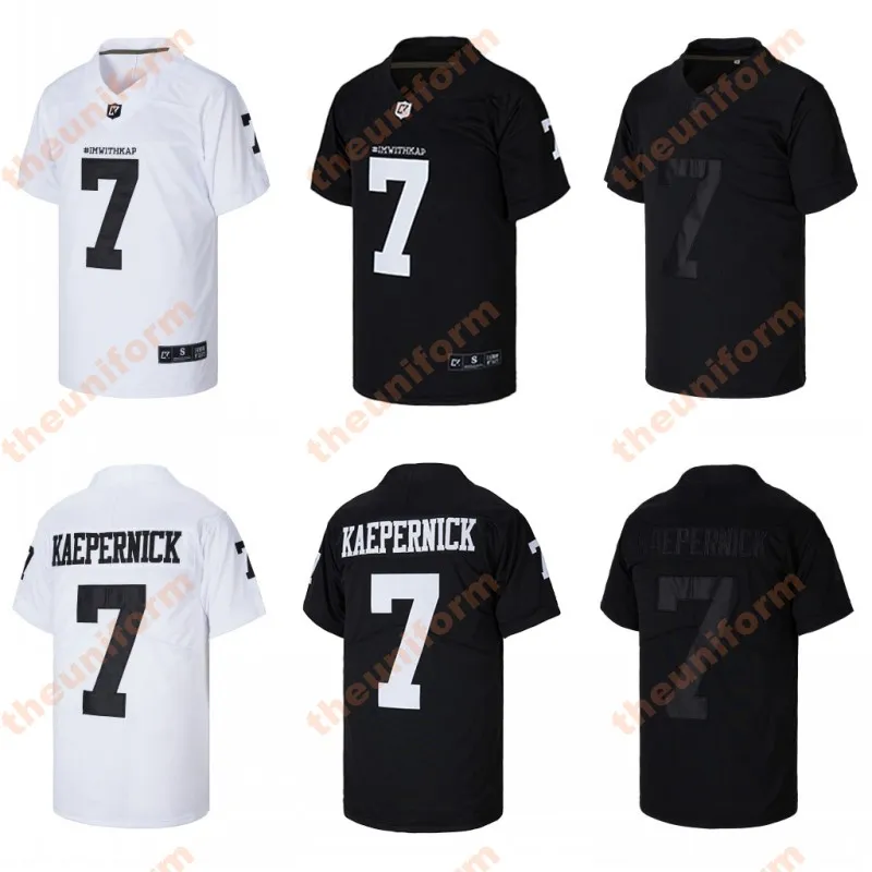 #IMWITHKAP #IMWITHKAP #7 Colin Kaepernick IM with Kap American Football Jersey zszyty rozmiar S-3xl