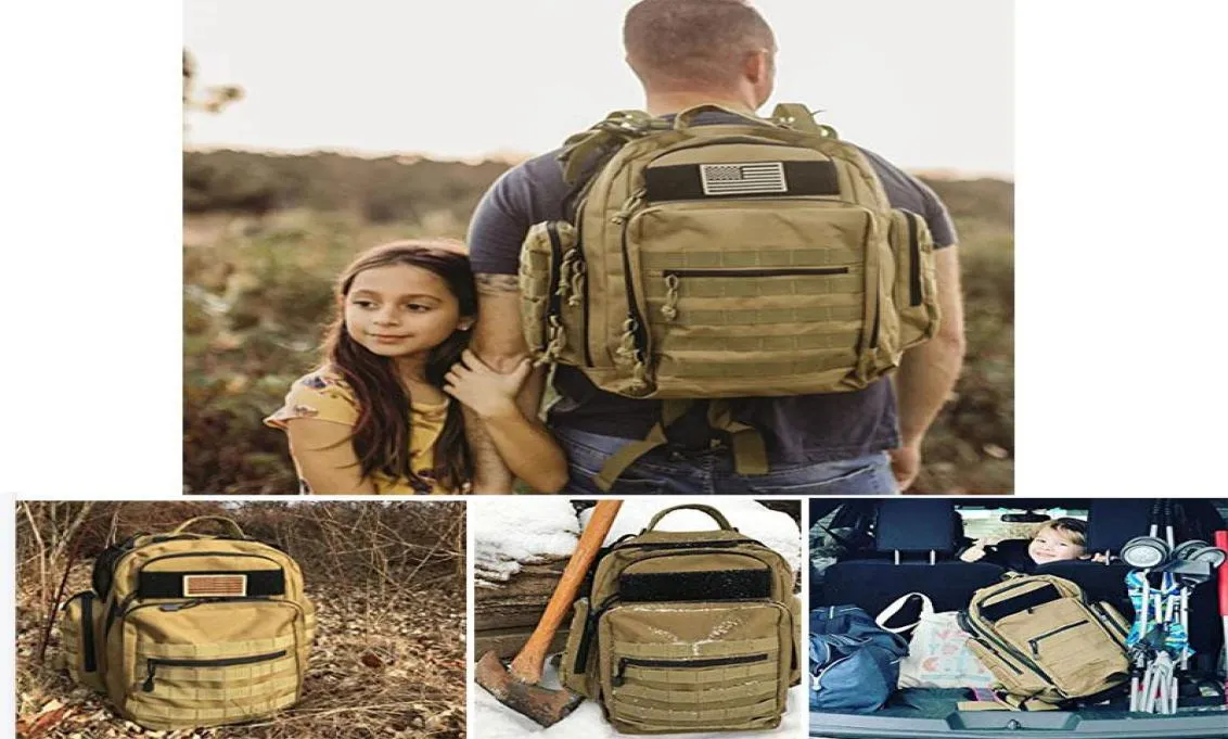 Tactical Diaper Bag Camouflage Army Backpack Men Military Assault Molle