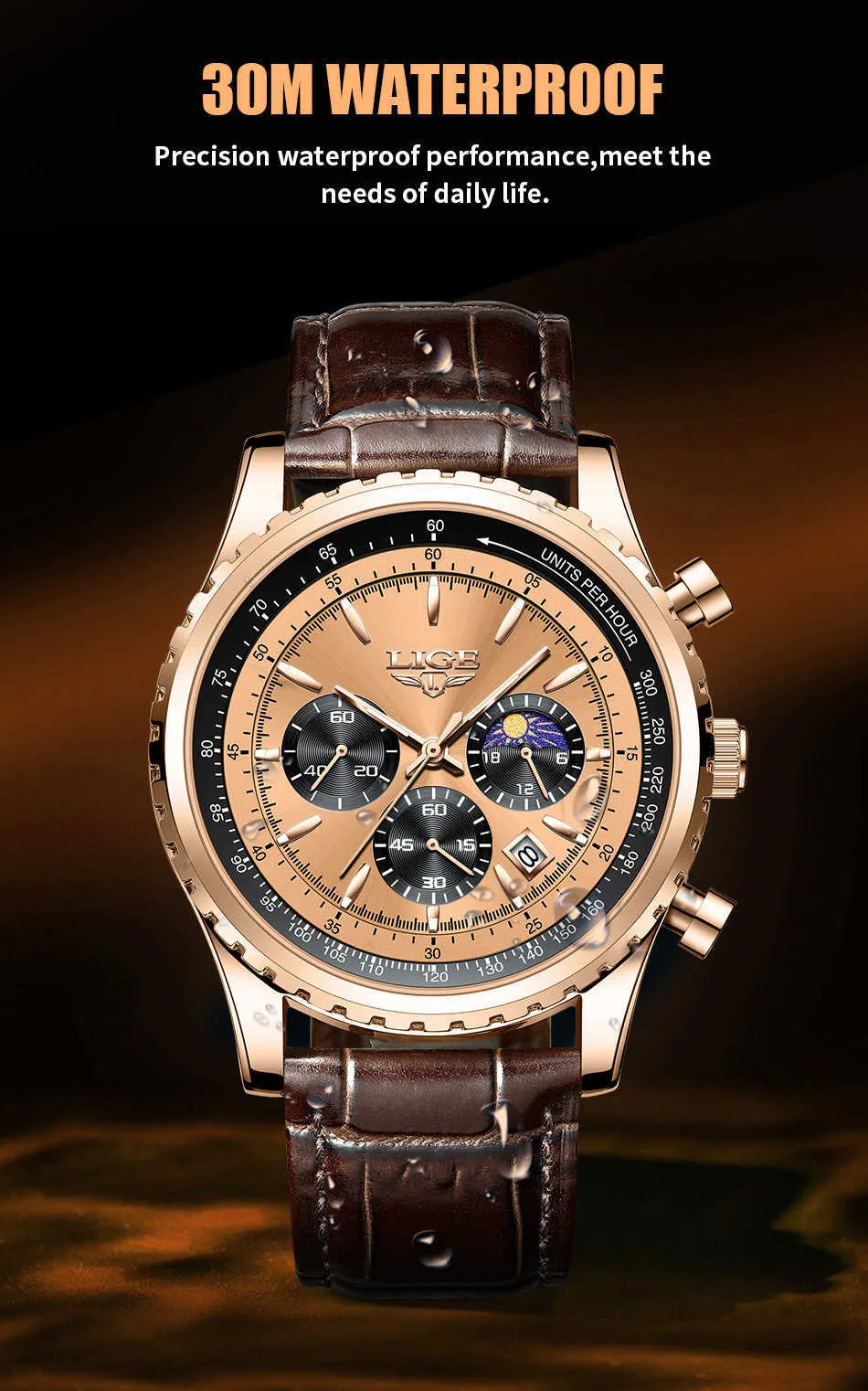 【 新品•即日無料発送❗】LIGE クォーツ クロノグラフ スカル バレル型 LIGE Watch Skull Style Men Watch Silicone Luminous Quartz