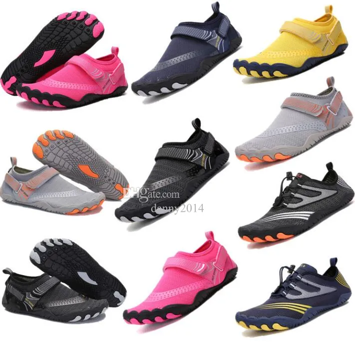 Men Women Quick-Dry Wading Water Shoes Unisex Light Beach Seaside Slippers Outdoor Cycling Breathable Running Wearproof Diving Surfing Sneakers shoes