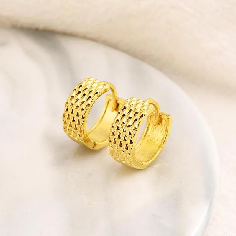 Hoop örhängen fransk stil nicklelead gratis vriden kurva litet guld pläterat för kvinnor dam dagliga smycken