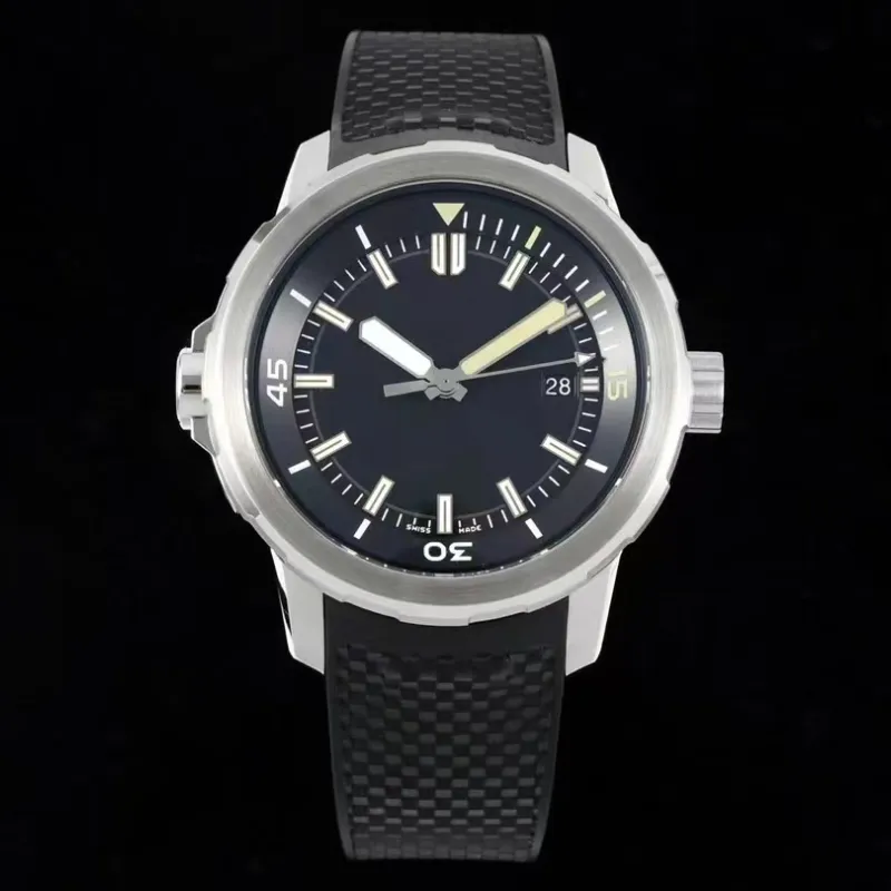 IWC Adventure Высококачественные мужские часы Ocean Trip Special Edition Суперсветящиеся быстросъемные ремешок из фтористого каучука Сапфировые механические роскошные часы Perfect Copy