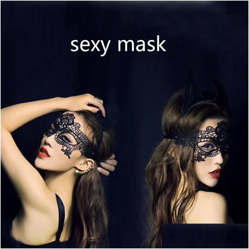 Party Masks Lace Mask Halloween Exquisite Masquerade Half Face Dress Woman Lady Sexy For Christmas Cosplay Costume Drop Delivery Hom Dhecq