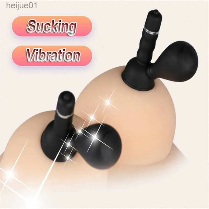 Bröstpump BH Massager Nippel Stimulering Bröstförstoring Vibratorvakuum Sugande sexleksaker för kvinnor Kvinna Masturbat