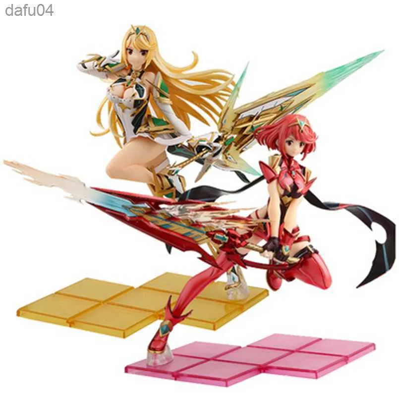 27cm anime xenoblade 2 homura hikari pvc aksiyon figürü kronikler oyun kaderi pyra dövüş ölçeği kahramanı seksi figürler