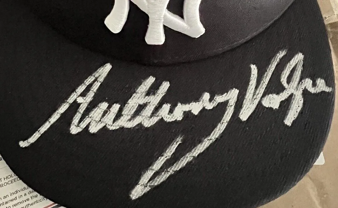 Anthony volpe Dédicacé Signé signé auto Collectable hat cap