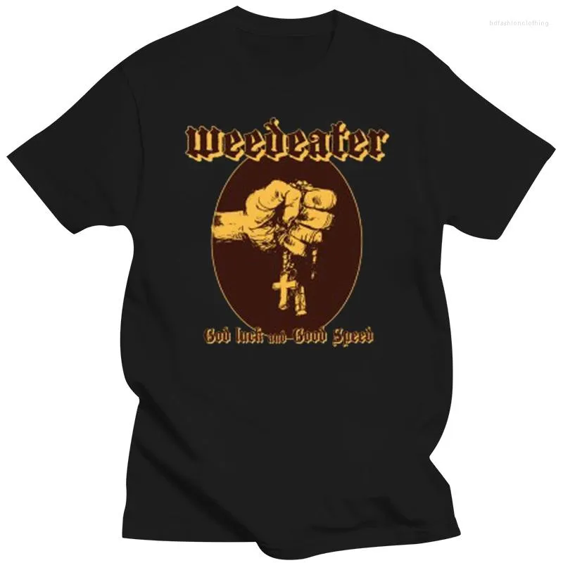 Herren-T-Shirts, Weedeater Band, God Luck And Good Speed, schwarzes T-Shirt für Herren, Größe S bis 3XL, für Herren, Hipster, O-Ausschnitt, lässige coole Tops