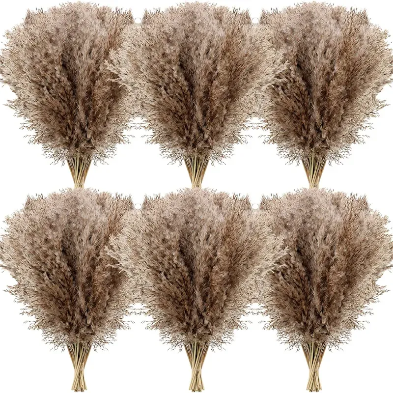 Buquê de grama de pampas de 60 cm, flores secas, decoração de casamento, decoração de natal, flores artificiais, decoração de outono