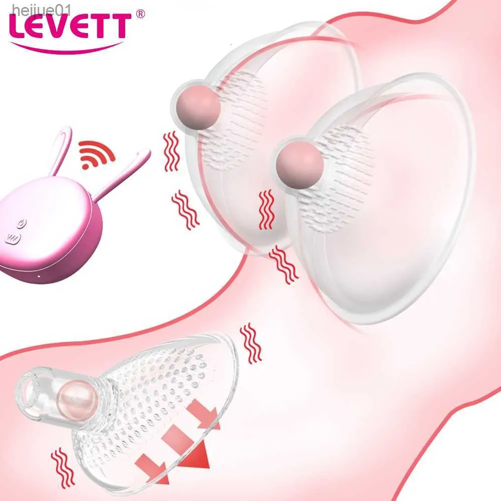 Wireless Remote Breast Nipple Massage Vibrator Breast Enlargement Pump Oral Licking Nipple Clitoris Stimulate Sex Toys for Women L230518