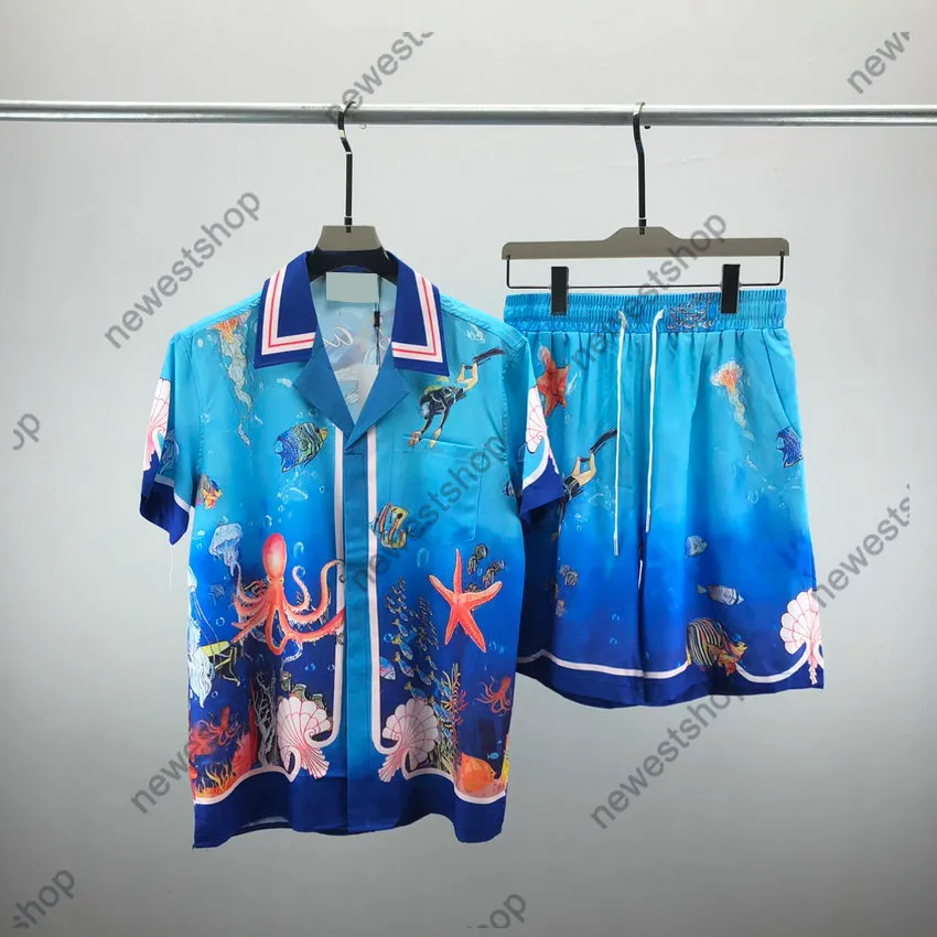 Designer Mens Tracksuits Men Ocean Animal Print Print