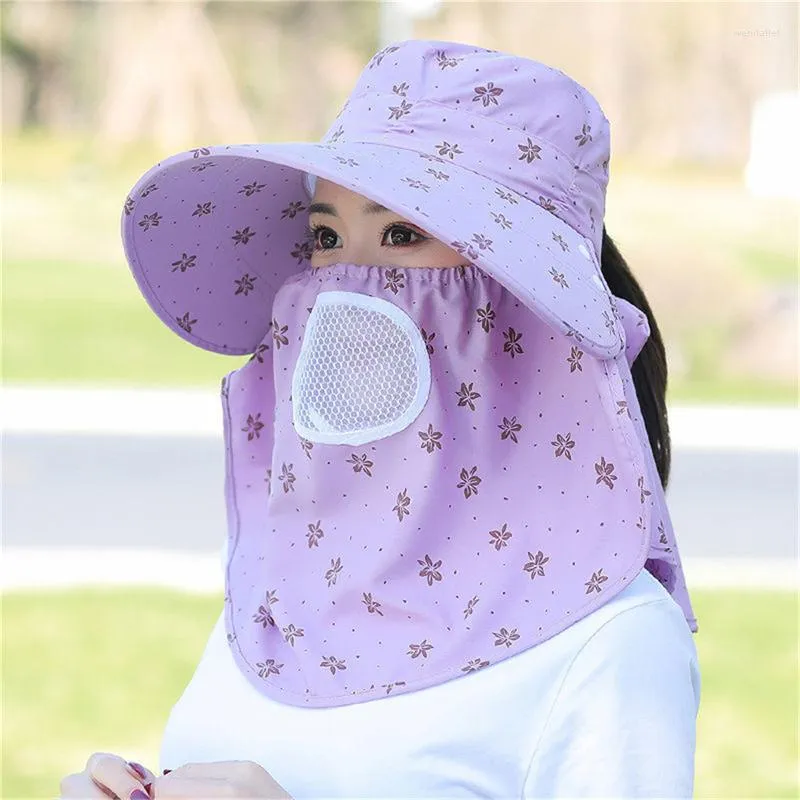 Summer Sunscreen Hat For Women Wide Brim, Anti Ultraviolet, Big Bicycle  Cover, Ideal For Outdoor Activities And Tea Picking Hat With Face Shield  From Wendallel, $13.42