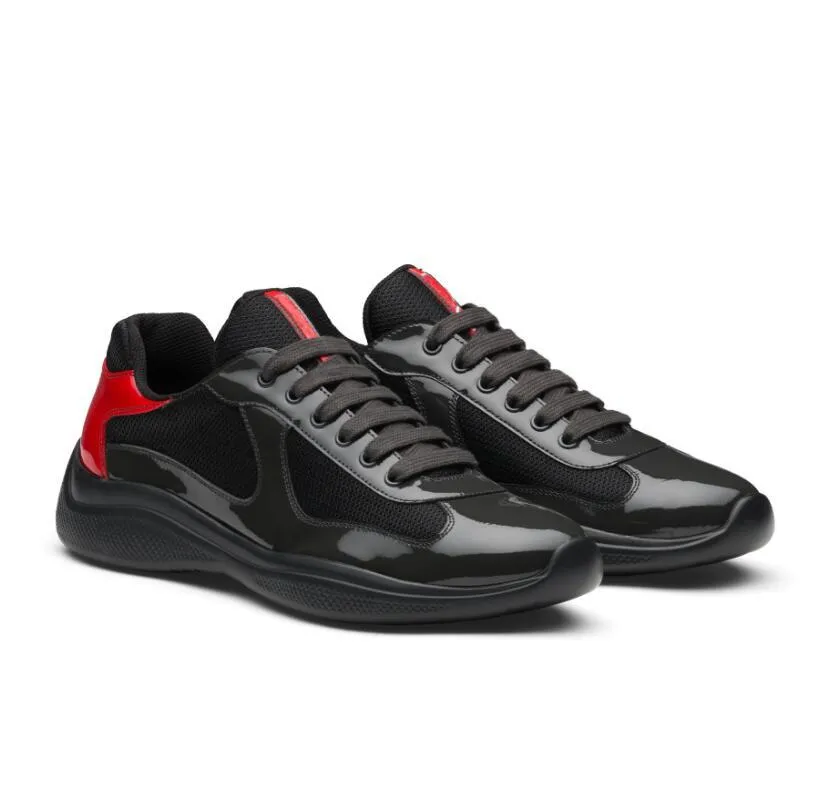 Black and red prada runners best sale