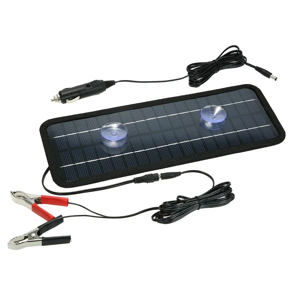 Cargador de panel solar para teléfono, 4.5W 5V salida USB Panel de carga  solar monocristalino de silicio al aire libre cargador de panel solar