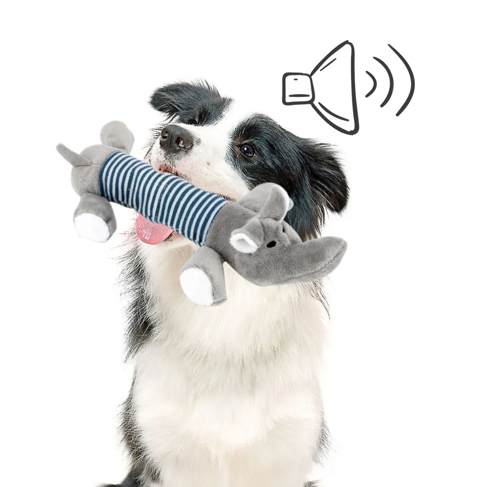 Squeak Chew Dog Zabawy dźwięku lalki pies kot polar pet zabawne pluszowe zabawki słonia kaczka świnia pasująca do wszystkich zwierząt trwałości