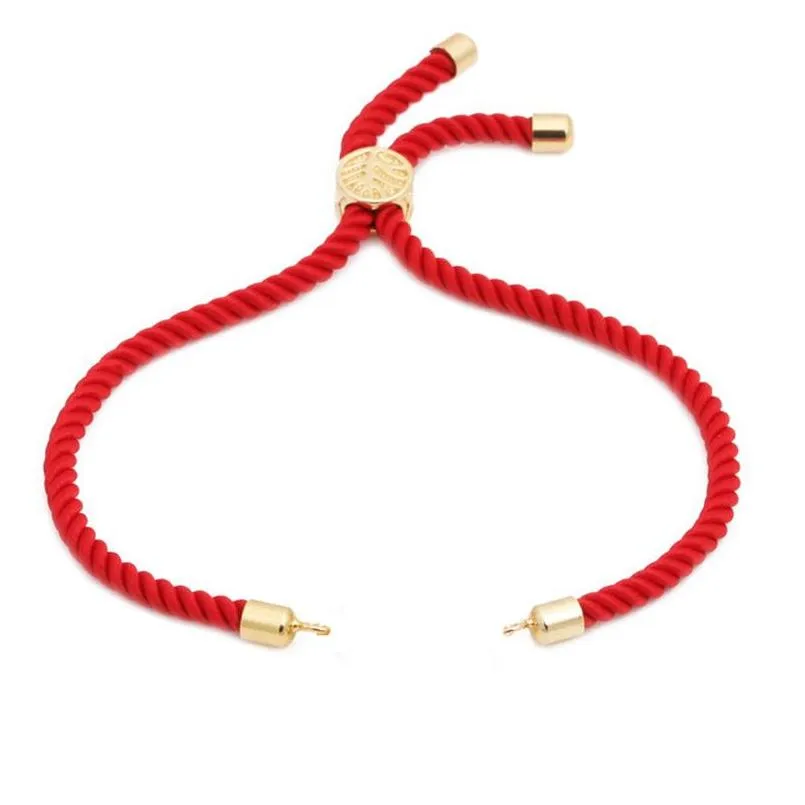 Altro Filo Corda Coppia Bracciale Componenti Oro Rame Regolabile Spago Braccialetto Per Uomo Donna Gioielli Fai Da Te Accessori Drop D Dhc1S