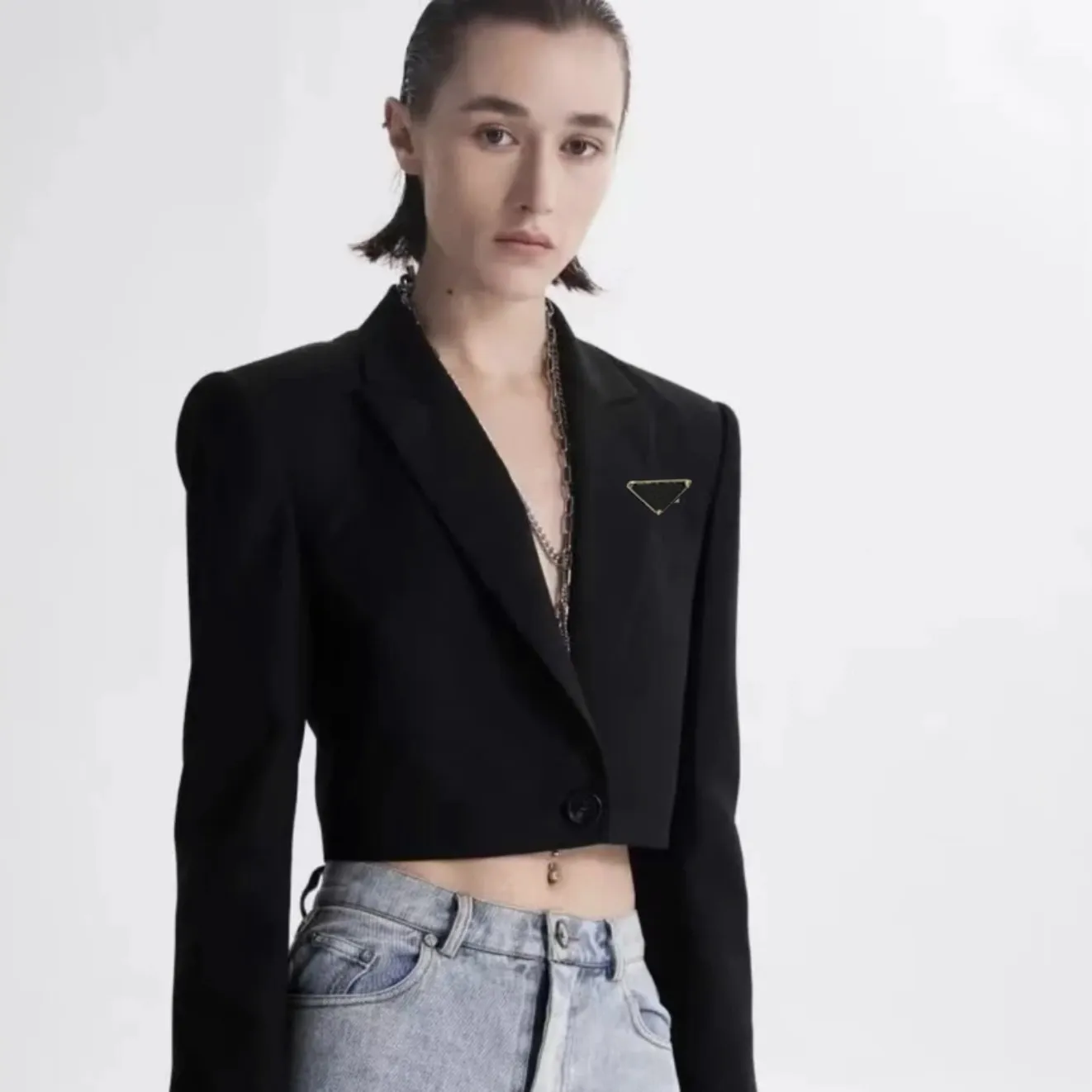 dames designer kleden jas blazer driehoek vrouw luxe designer dames jas lente nieuwe uitgebrachte tops