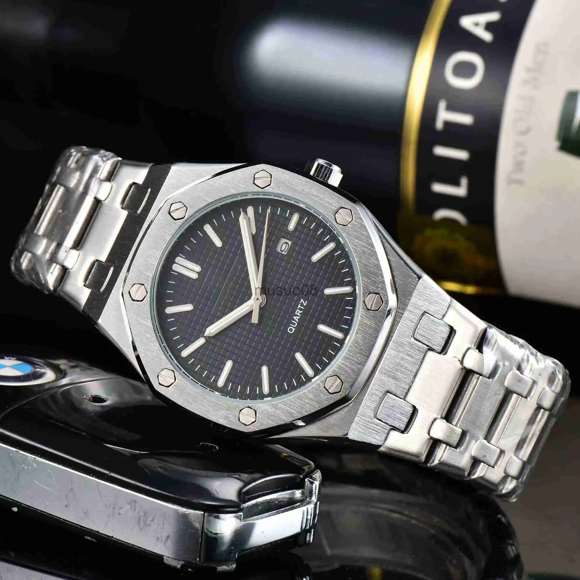 Autres montres 2023 montre de corps de luxe pour hommes affaires mode loisirs trois broches multi-fonctions étanche lumineux bande d'acier montres J230606