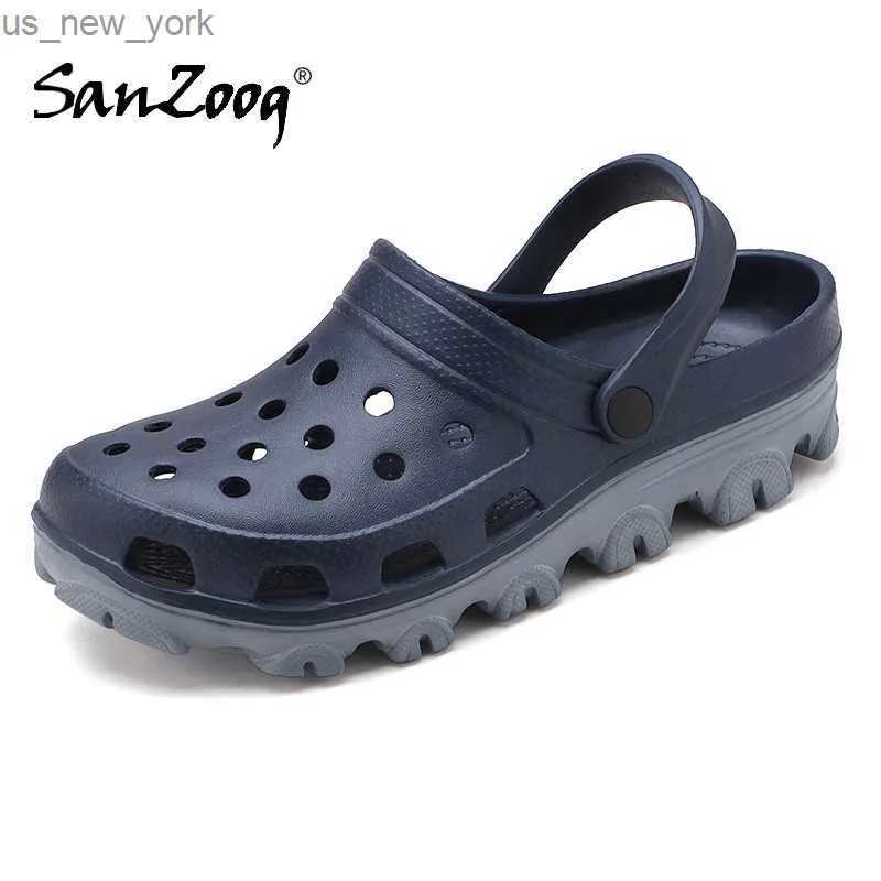 Summer Rubber Sandals Men Clogs Garden Shoes Size 49 50 51 52 53 Zuecos Hombre Cholas Man Clog Beach Shoes Big Wide Foot L230518