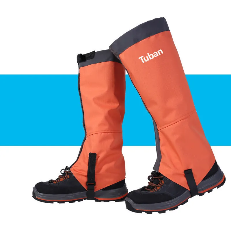 Kol bacak ısıtıcılar 1 çift kış kar örtüleri unisex açık su geçirmez seyahat tırmanışı için legging gaiter