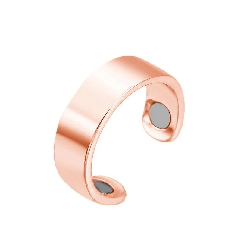 Band Ringen Magnetische Open Therapie Magneet Ring Voor Vrouwen Wellness Mode Sieraden Will And Sandy Gift Drop Levering Dh7Gb