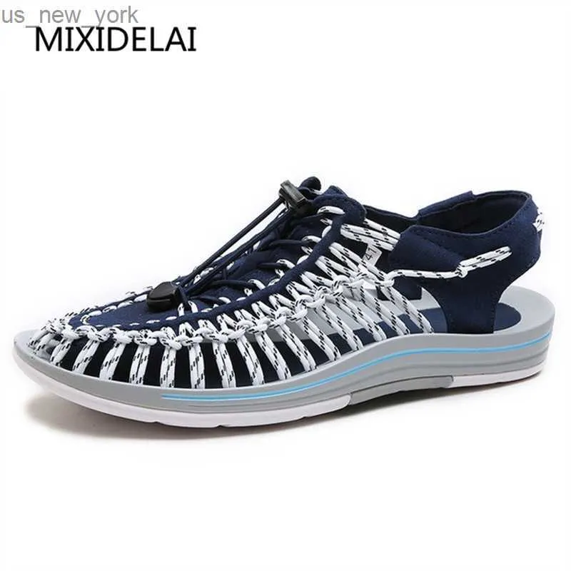 Mixidelai 2022 New Arriven Summer Sandals Men Shoes Quality Comforting Men Sandals Design CasuareMen Sandals Shoes L230518