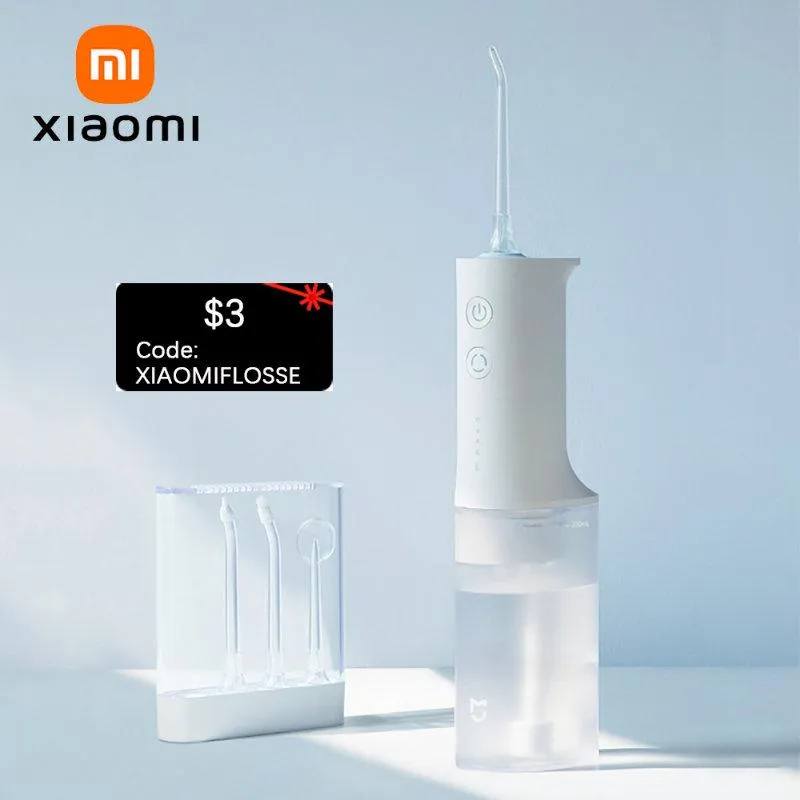 Whitening XIAOMI MIJIA Draagbare Monddouche Dental Voor Monddouche Tanden Water Flosser Bucal Calculi Orale Cleaner water draad Voor Tanden