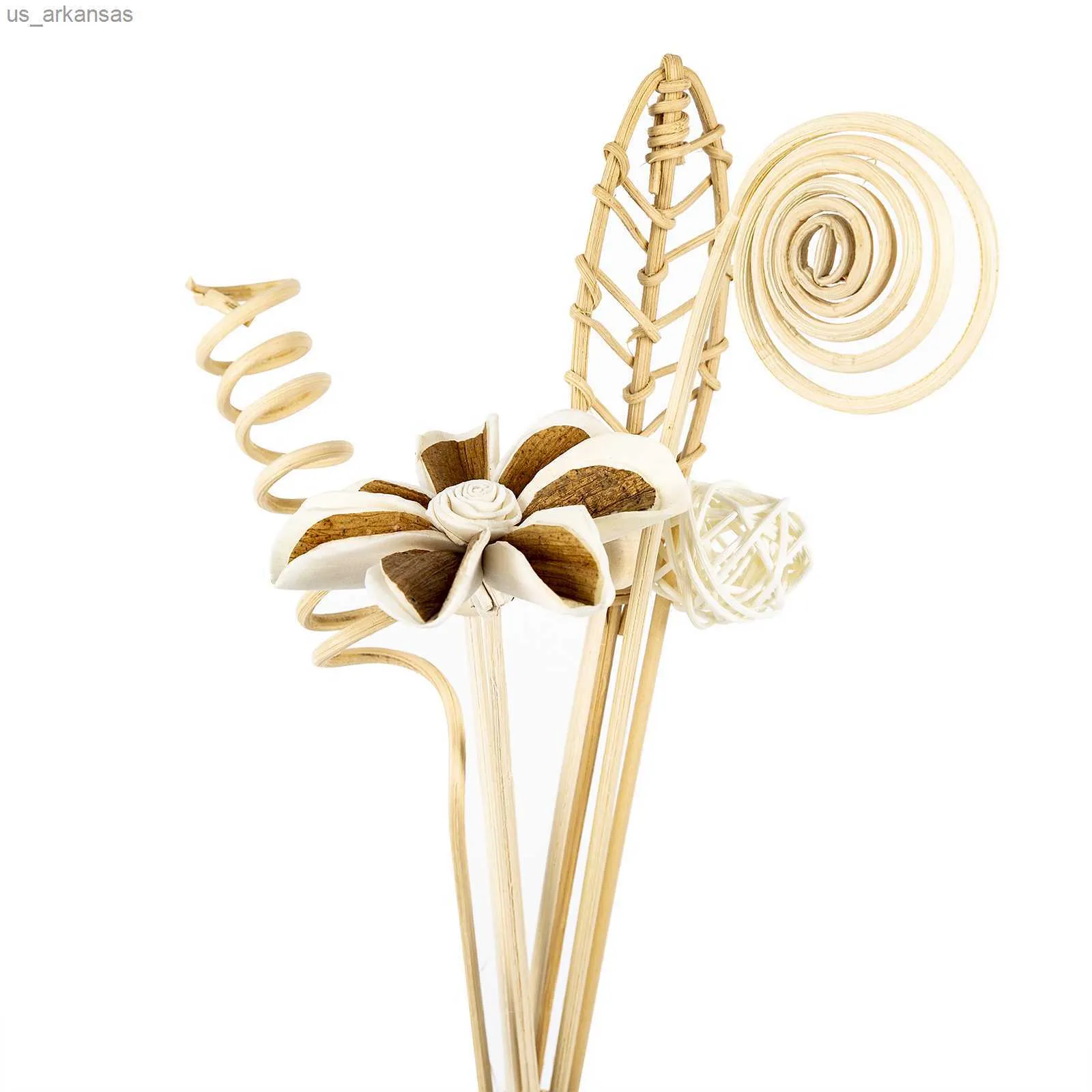 6PCS Rinde Blume Rattan Sticks Feuerlose Düfte Reed Diffusor Stick DIY Ornamente Wohnkultur