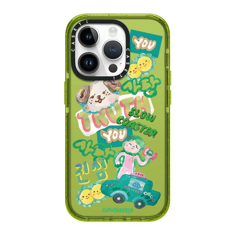 Cartoon Graffiti Doll Doll Cat and Dog odpowiedni dla iPhone 14pro Apple 13Pro Max Case 12 Acrylic 11