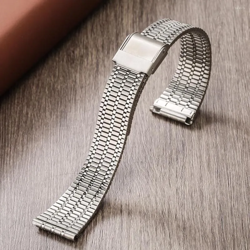 Oglądaj paski Sliver 20 mm 22 mm bez stalowej opaski zegarku na rękę zwykłą unisex Superior Bransoletę Trwałość