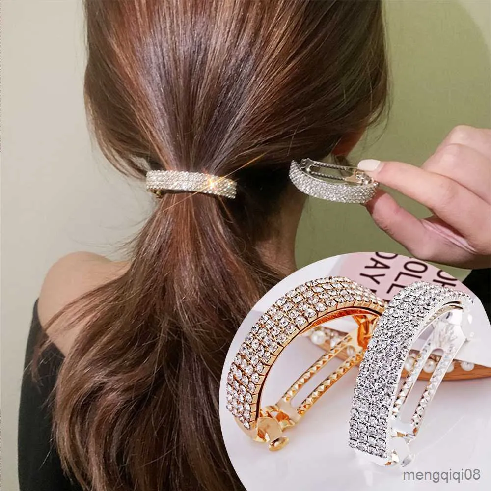 Andra bling strass hår hårsträngar hållare hårtillbehör för kvinnor flickor bröllop