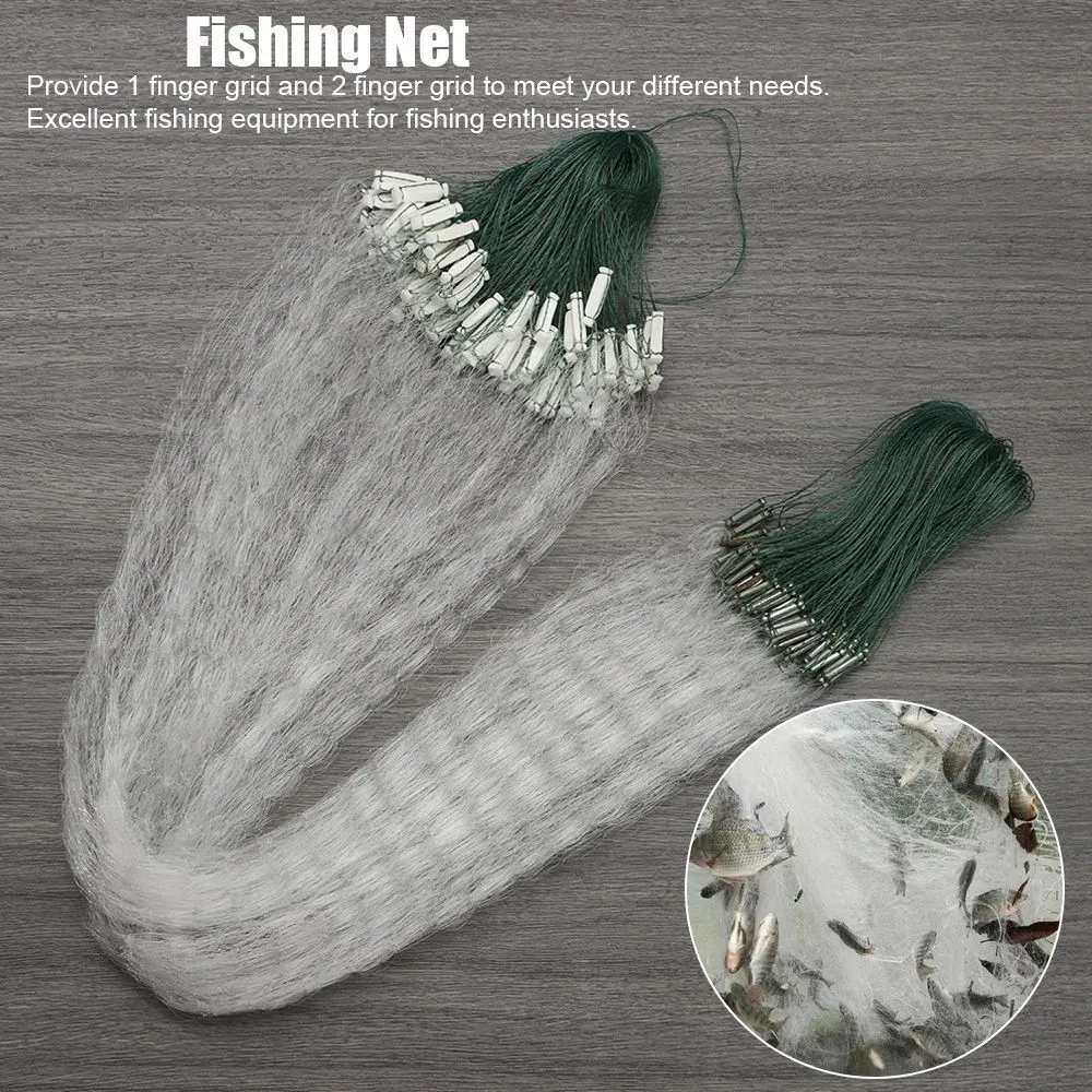 Fishing Accessories 8152025M Durable Nylon Monofilament Fish Network Hand Cast Net Single Mesh Float Trap Netting Tackle Tool 230606
