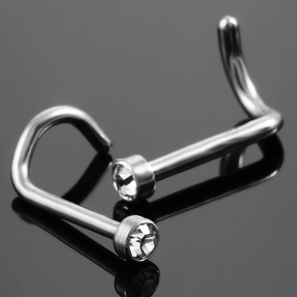 18g left nostril nose screw