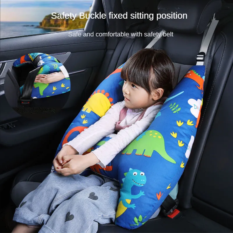 Coussin Voyage Avion Enfants Et Mentonnière Enfants | Coussin Voiture  Enfants Soutien Les Têtes Endormies Dans Le Siège Auto[u383]