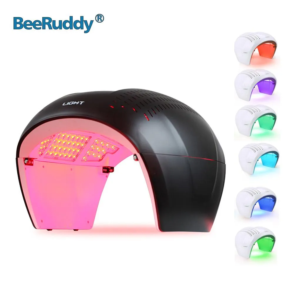 Machine Beeruddy 7 Cores Terapia LED Terapia Espectrômetro dobrável PDT Máscara Lâmpada Facial do corpo FOTON BEATENCE SPA SKIN TERNEN REJUMENTAMENTO