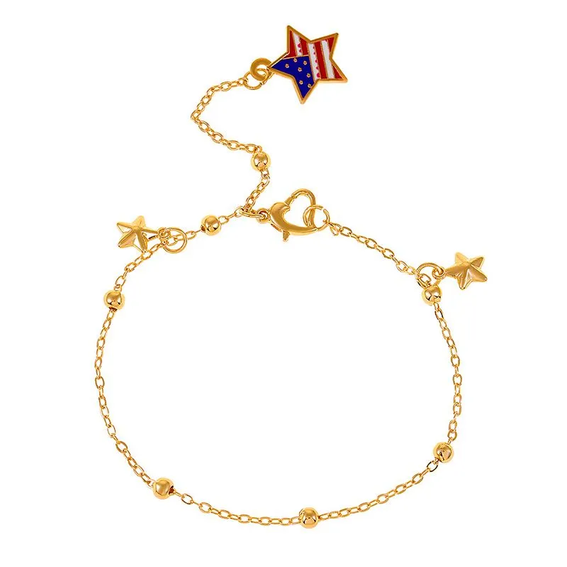 Boho Vintage Simple Star Anklet 여성 조절 가능한 Anklets 팔찌 다리 발 보석 보석 선물