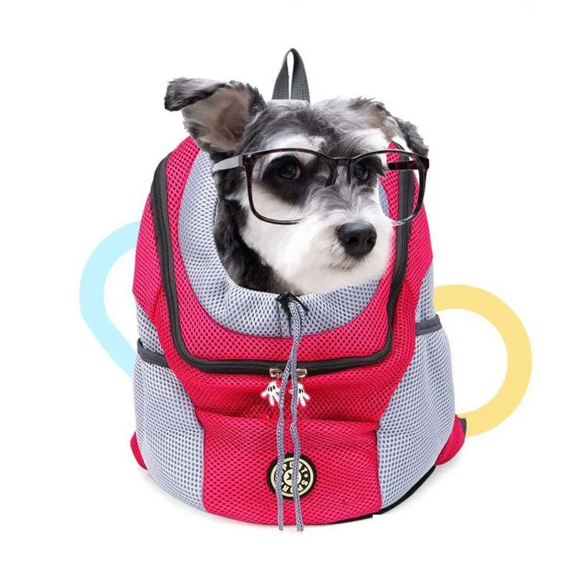 Dog Carrier Portable Pet Cat Backpack Breathable Travel Dstring Bag Holiday Home Bags Drop Delivery Garden Supplies Dhlwo