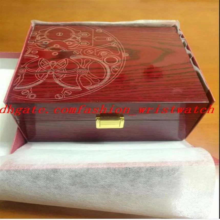 Заводская суперкачественная вершина Red Nautilus Watch Original Box Papers Card Деревянная коробка сумочка для Aquanaut 5711 5712 5990 5980 W279N