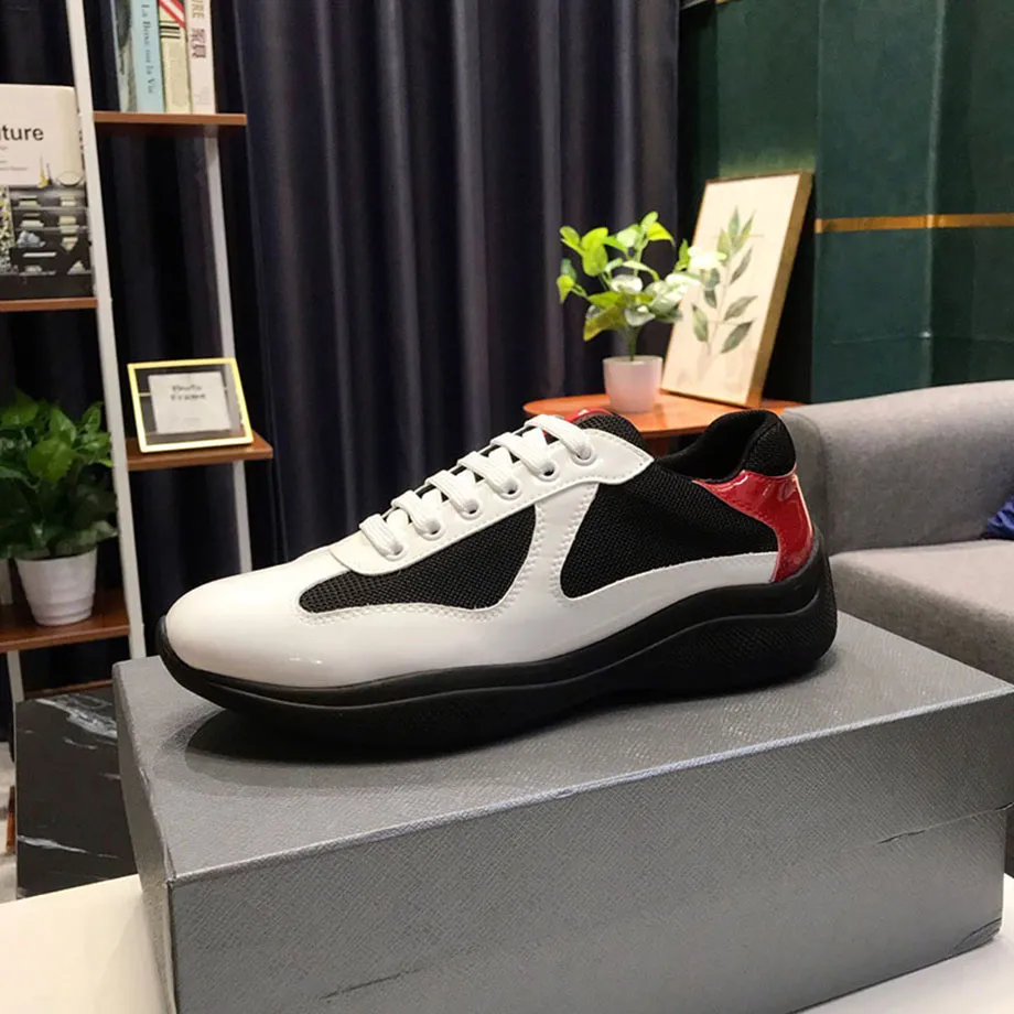 Högkvalitativa lyxiga designer sneakers herr Skor äkta läder gympaskor Herr fritidssport dubbel luftgenomsläpplig importerad kalvskinn är mkjjjk00000004