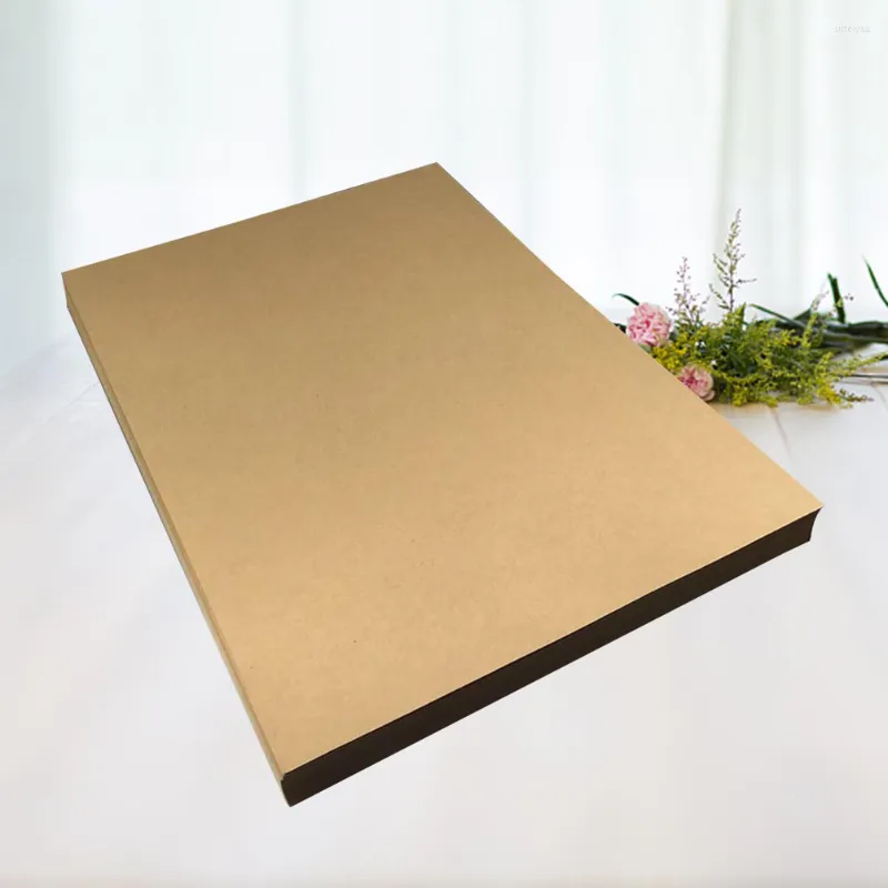 Papel de embrulho para presente 50 folhas 21x29cm A4 em branco papel kraft retrô papel de carta vintage (peso 120g)