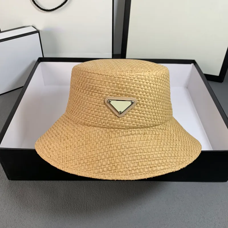 Женщины летняя соломенная шляпа Cacquette Mens Sunhat Женская модельер -дизайнерская шляпа Bucket Hats Outdoor P Sun Ship Baseball Beans 2306063bf