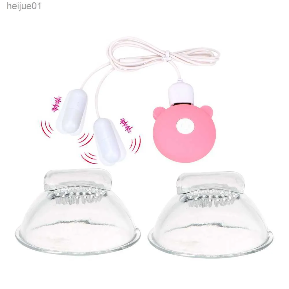 Breast Pump Enlarge Nipple Sucker Vibrator USB Recharge Breast Massager Clitoris Massager Sex Toys for Women 10 Frequenc