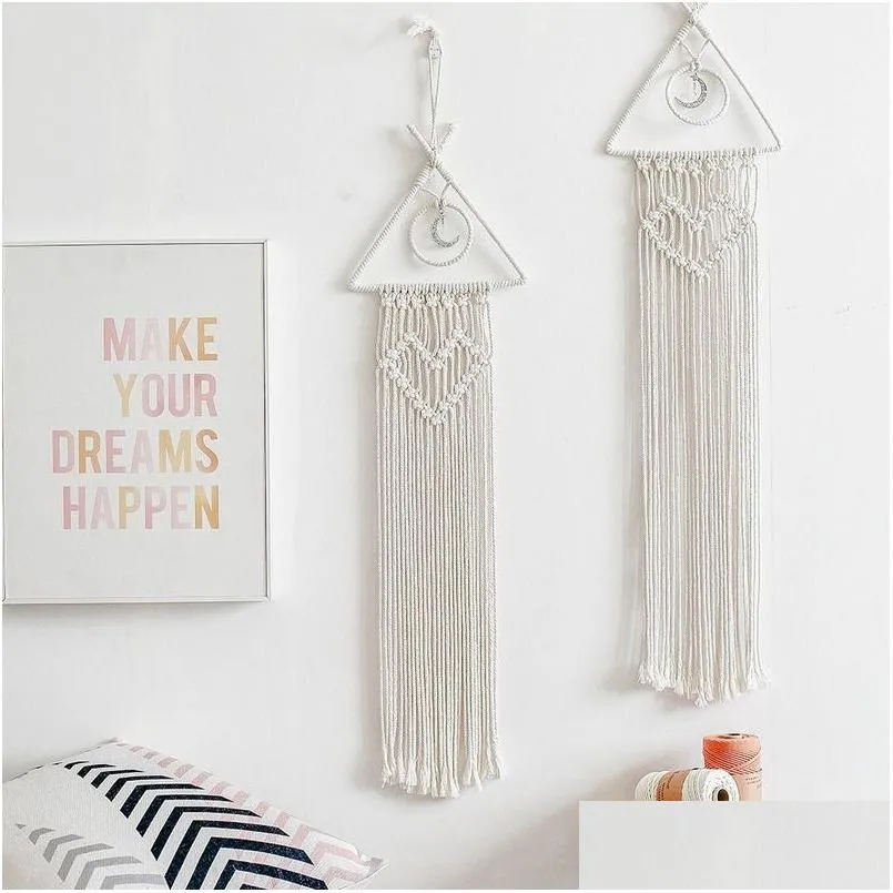 Andere Home Decor Geweven Rame Muur Opknoping Wandtapijten Voor Slaapkamer Boho Drop Levering Tuin Dhpcs