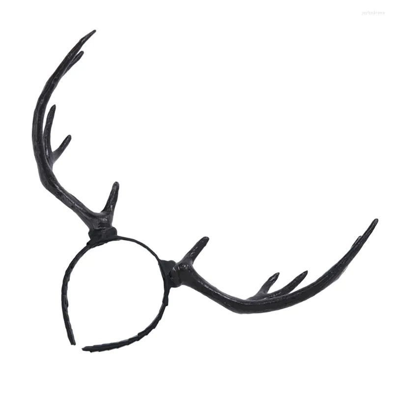 Bandanas Simulation Antler Headband Hårtillbehör Kostym Julflickor Scrunchies Big Antlers