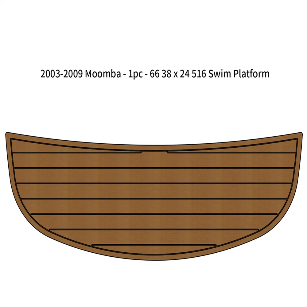 2003-2009 Moomba 1 st 66 3/8 x 24 5/16 Inch Zwemplatform Boot EVA Teak Vloer Pad