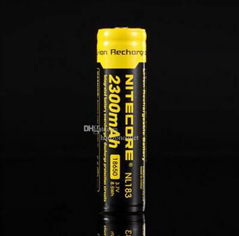 Authentische Nitecore NL183 NL1823 18650 Lithium-Batterie 2300 mAh 3,7 V Li-Ionen-Akkus für Stirnlampen-Taschenlampen-LED-Licht